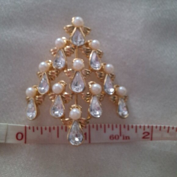 Vintage NWT NIB Avon angel tree pin - Picture 2 of 6